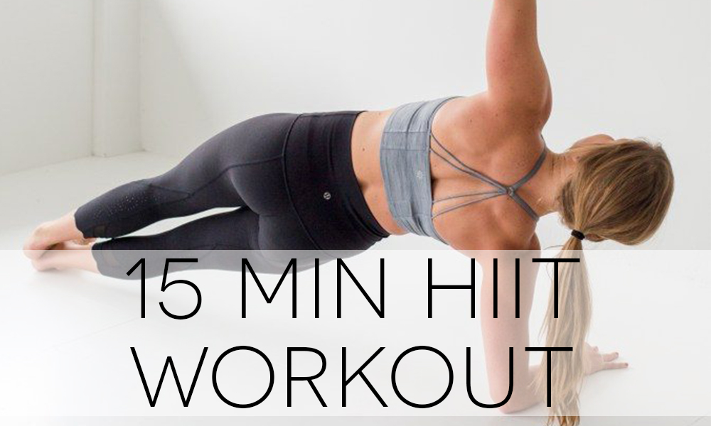 15 min HIIT workout {with nourish move love!}